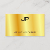 Boss Sjabloon Elegant Glamor Faux Gold Modern Visitekaartje (Voorkant)