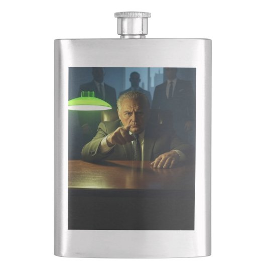 Boss stainless steel flask flacon (Voorkant)