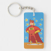 Boss Superheld op Vaderdag Sleutelhanger (Voorkant)