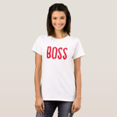 BOSS T-shirt voor ondernemers (Voorkant volledig)