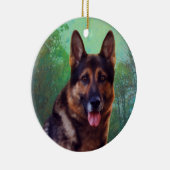 Boss the German Shepherd Keramisch Ornament (Rechts)
