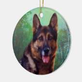 Boss the German Shepherd Keramisch Ornament (Links)