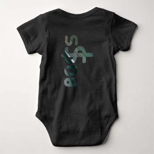 BOSS Trend Abstracte groene smaragd Romper (Achterkant)