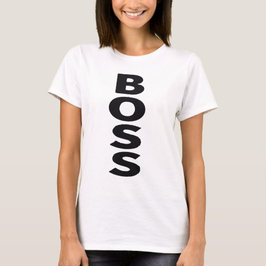 Boss Typography Design National Boss Day T-shirt (Voorkant)