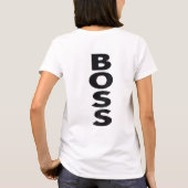 Boss Typography Design National Boss Day T-shirt (Achterkant)