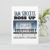 BOSS UP T-shirt Kaart (Staand voorkant)