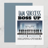 BOSS UP T-shirt Kaart (Voorkant / Achterkant)