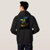 Boss w tekst mannen zwart hooded sweatshirt terug (Achterkant volledig)