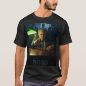 Boss w tekst mannen zwart T-shirt (Voorkant)