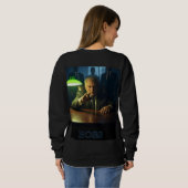 Boss w tekst vrouwen zwart sweatshirt terug (Achterkant volledig)