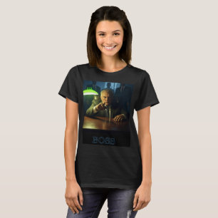 Boss w tekst vrouwen zwart T-shirt