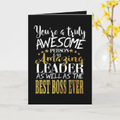 BOSS waardering-HARTELIJK DANK BOSS "geweldige baa Kaart (Gele Bloem)