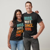 Boss Wife Since 1990 33rd wedding anniversary T-shirt (Unisex)