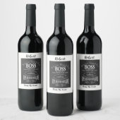 Boss Wijnlabel Boss waarderingsdag of week. Wijn Etiket (Flessen)