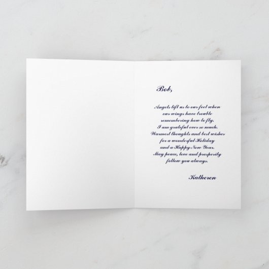 Boss Worlds Grootste Kerst Custom Verse Feestdagen Kaart (Binnen)