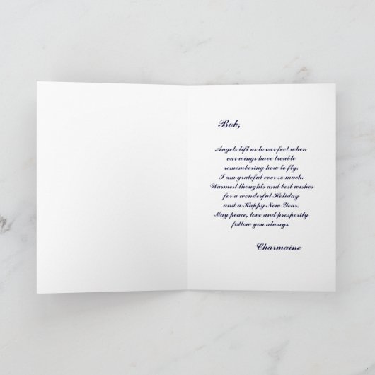 Boss Worlds Grootste Kerstgroet Feestdagen Kaart (Binnen)