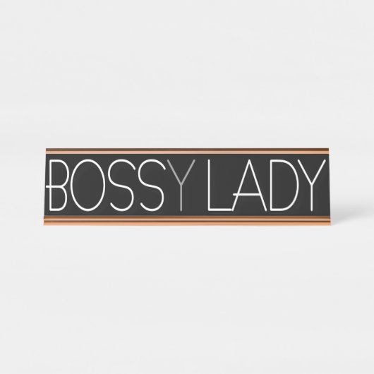Boss(y) Lady Bureau Naambordje (Voorkant)