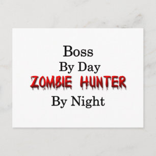 Boss/Zombie Hunter Briefkaart
