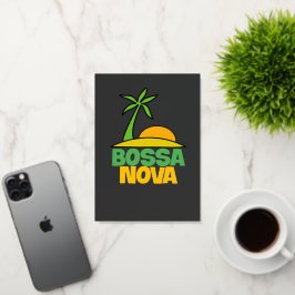 Bossa Nova cadeau voor Braziliaanse muziekliefhebb Folie Wenskaart