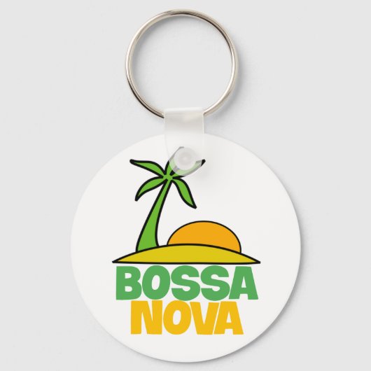 Bossa Nova cadeau voor Braziliaanse muziekliefhebb Sleutelhanger (Voorkant)