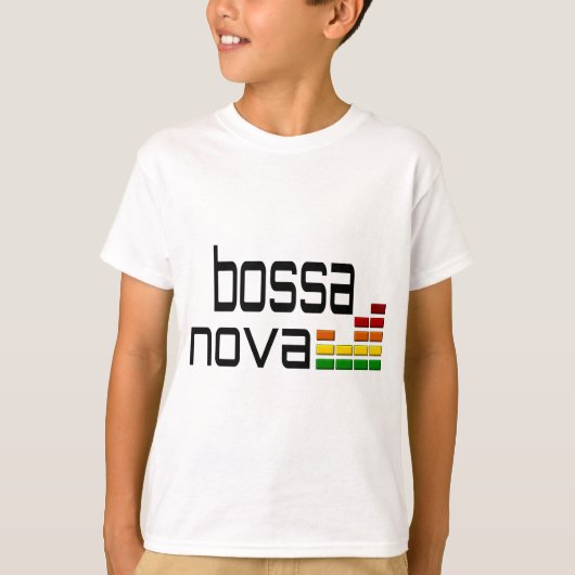 Bossa Nova Music met Stereo Equalizer T-shirt (Voorkant)