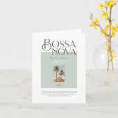 Bossa Nova - Rio De Janeiro - Brazil - 1950 Kaart (Gele Bloem)