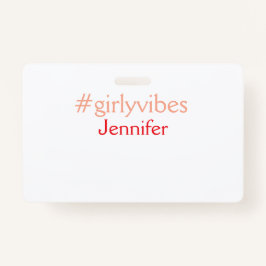 Bossbabe hashtag lichtroze voeg naam meisje baas t badge