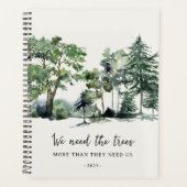 Bosscène Groene Bomen Milieuvriendelijk 2024 Planner (Voorkant)