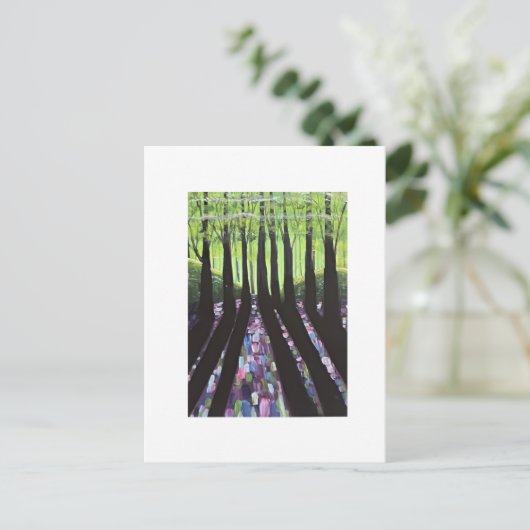 bosschaduwen briefkaart (Staand voorkant)