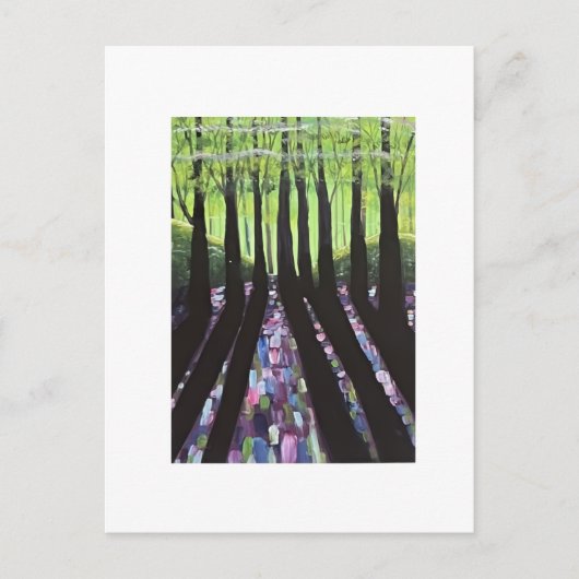 bosschaduwen briefkaart (Voorkant)