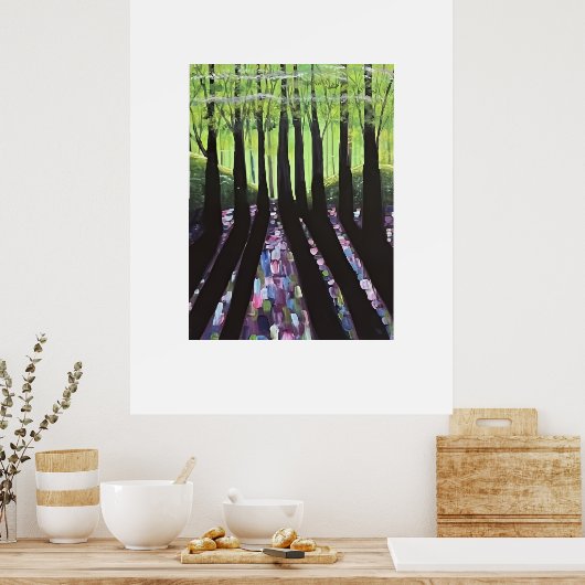 bosschaduwen poster (Keuken)