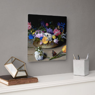 Bosschaert Bloem Stilleven Insecten Nederlandse ku Vierkante Klok