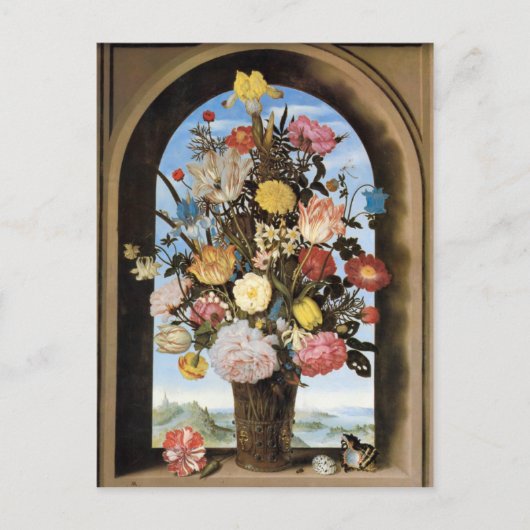 Bosschaert Bouquet in een Briefkaart van het Arche (Voorkant)