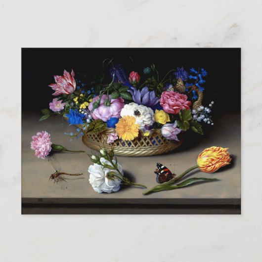 Bosschaert Flower still Life snijdt de Nederlandse Briefkaart (Voorkant)
