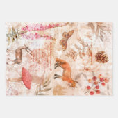 Bosschildboek voor bosdieren inpakpapier vel (Voorkant 2)