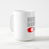 BOSSE-MODUS OP SHIRT KOFFIEMOK (Voorkant links)