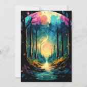 Bossen Adventure Mystieke Verjaardag Kaart (Achterkant)