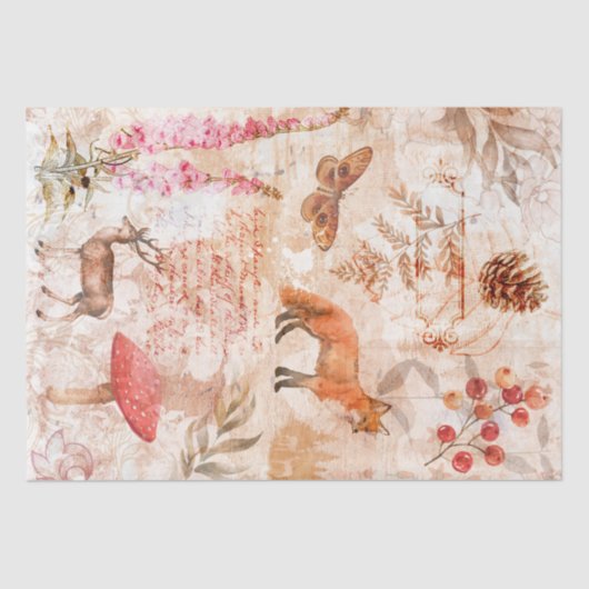 Bossen Antiek  ontkoppeling Tissuepapier (Voorkant)