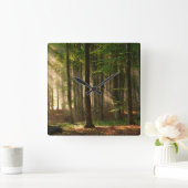 Bossen | Autumn Forest Vierkante Klok (Huis)