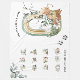 Bossen | Baby Mijlsteen Blanket Fleece Deken