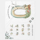 Bossen | Baby Mijlsteen Blanket Fleece Deken (Voorkant)