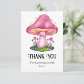 Bossen Baby shower Bedankkaart (Staand voorkant)