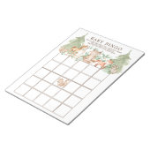 Bossen Baby shower Bingo Game Notitieblok (Schuin)