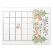 Bossen Baby shower Bingo Game Notitieblok (Voorkant)