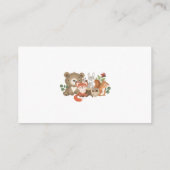 Bossen Baby shower Birthday Hartelijk dank Informatiekaartje (Achterkant)