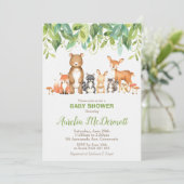 Bossen Baby shower Bossen Genderneutraal Kaart (Staand voorkant)