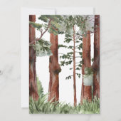 Bossen Baby shower Bossen Kaart (Achterkant)