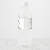 Bossen Baby shower Bossen Waterfles Etiket (Achterkant)