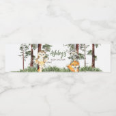 Bossen Baby shower Bossen Waterfles Etiket (Enkel label)