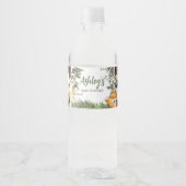Bossen Baby shower Bossen Waterfles Etiket (Voorkant)